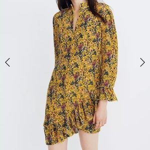Madewell x Karen Walker Silk Floral Loretta Dress